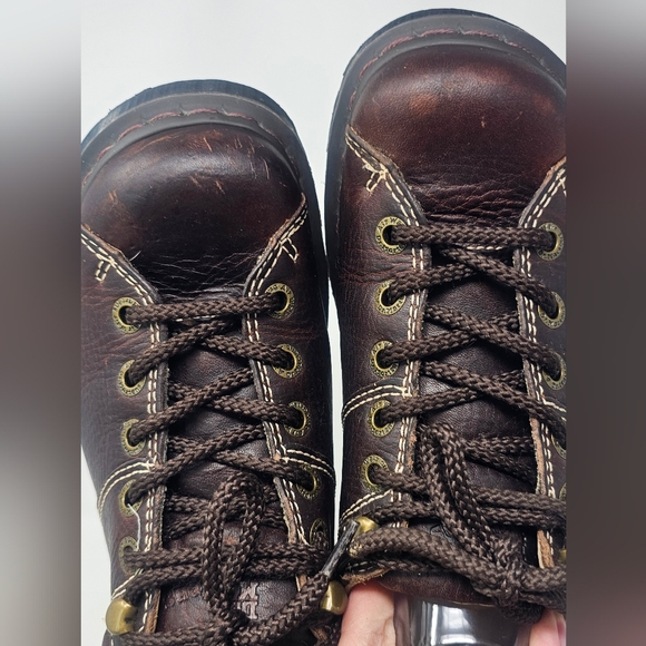***$OLD***Dr. Martens Oxford Brown Leather Low Top Shoes Size 7 Men 8 Women's - Picture 2 of 16